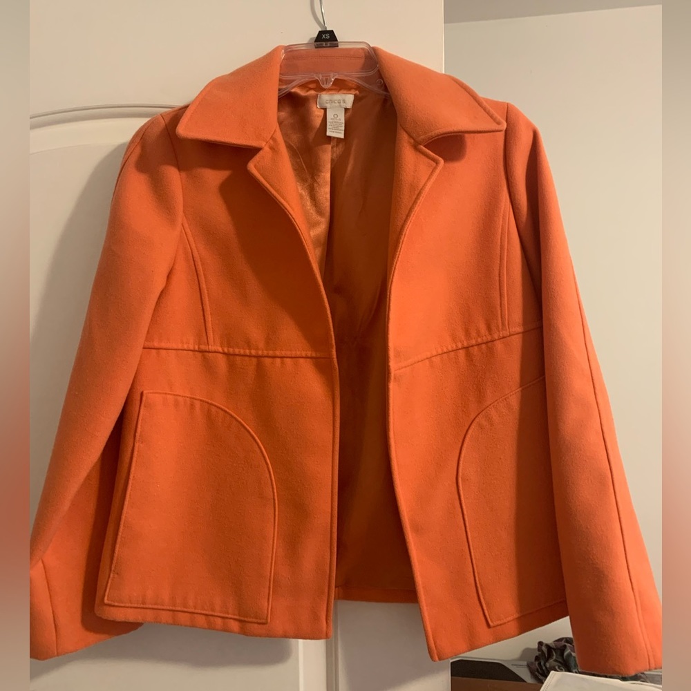 3/$20 Chico’s Coral Jacket Size 0